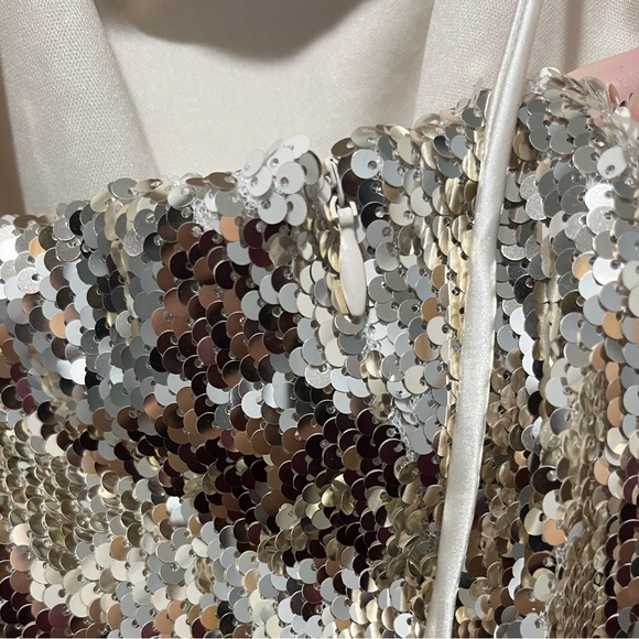 OOTDFash Gold Cream Sequin Mini Dress - Picture 5 of 7